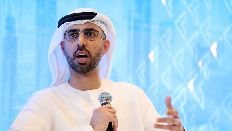 Omar Al Olama, Minister of State for Artificial Intelligence, Digital Economy and Remote Work Applications, speaking