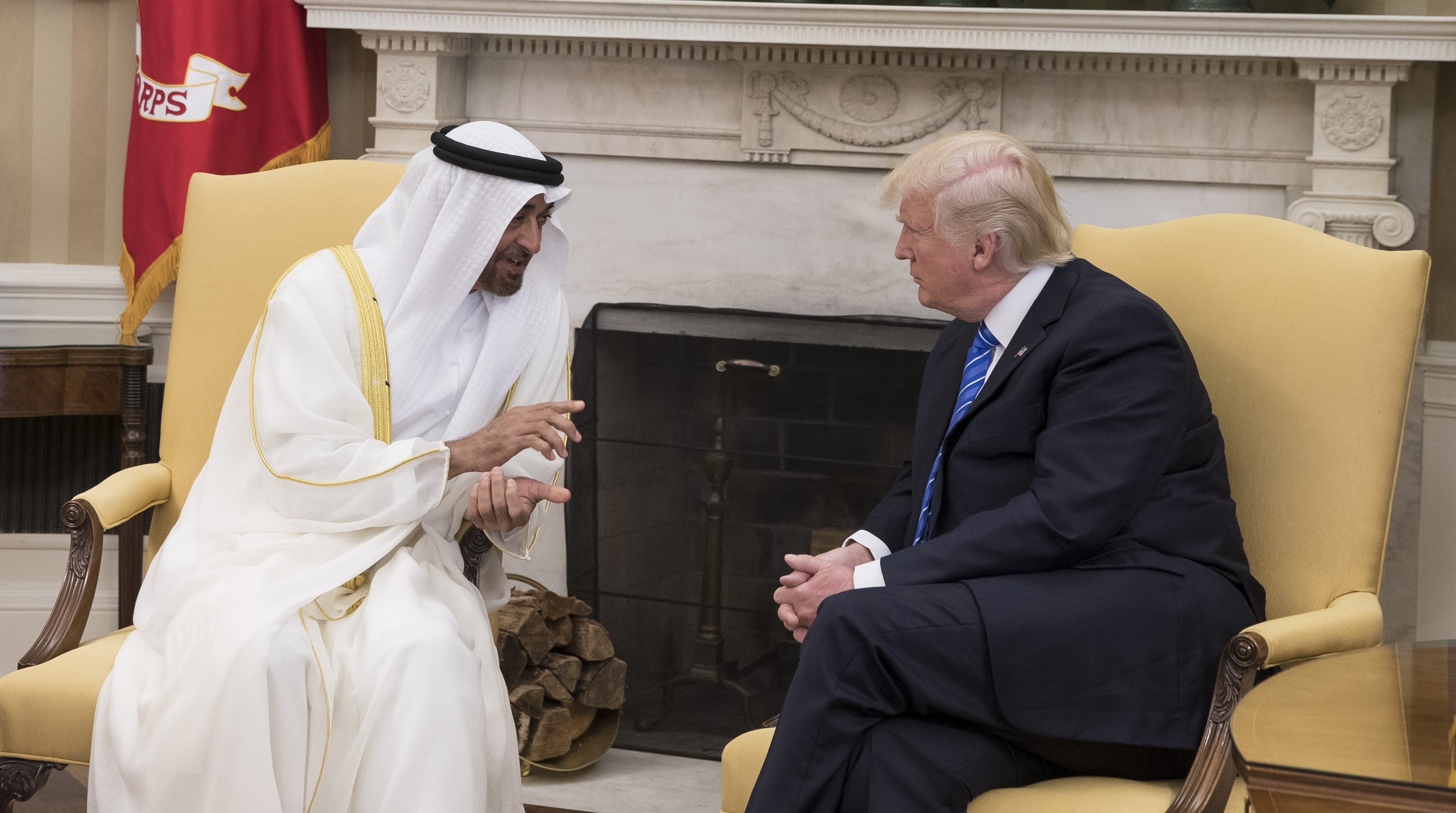 President of the UAE HH Sheikh Mohammed bin Zayed Al Nahyan meets with US President Donald Trump 