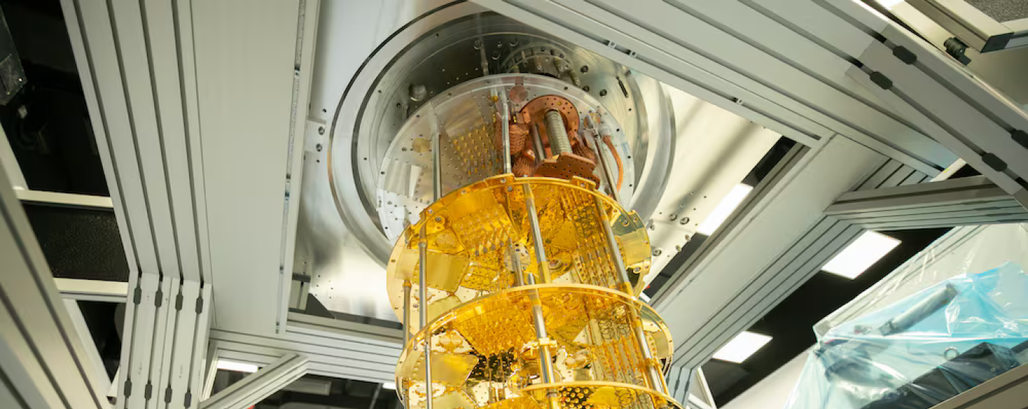 A quantum computer is displayed at the Technology Innovation Institute in Abu Dhabi. Photo: Technology Innovation Institute