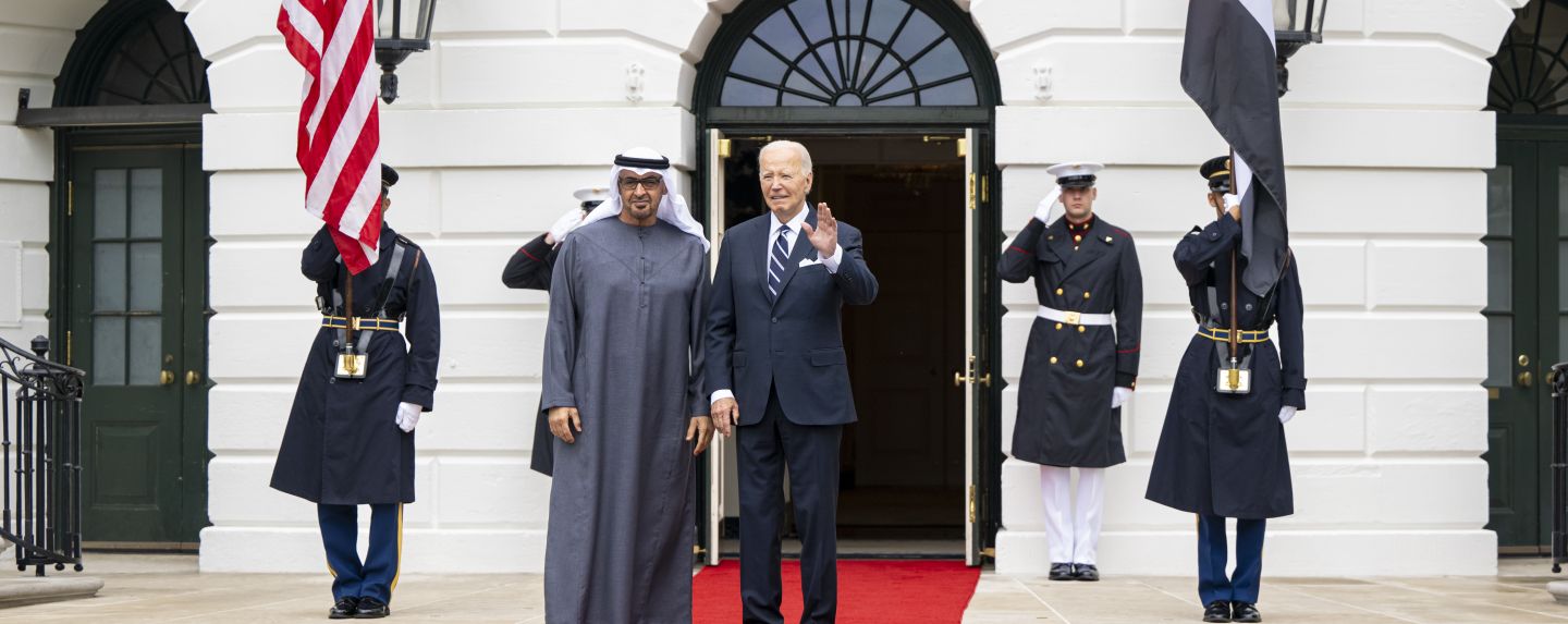 HH Sheikh Mohamed Bin Zayed Al Nahyan with US President Joe Biden