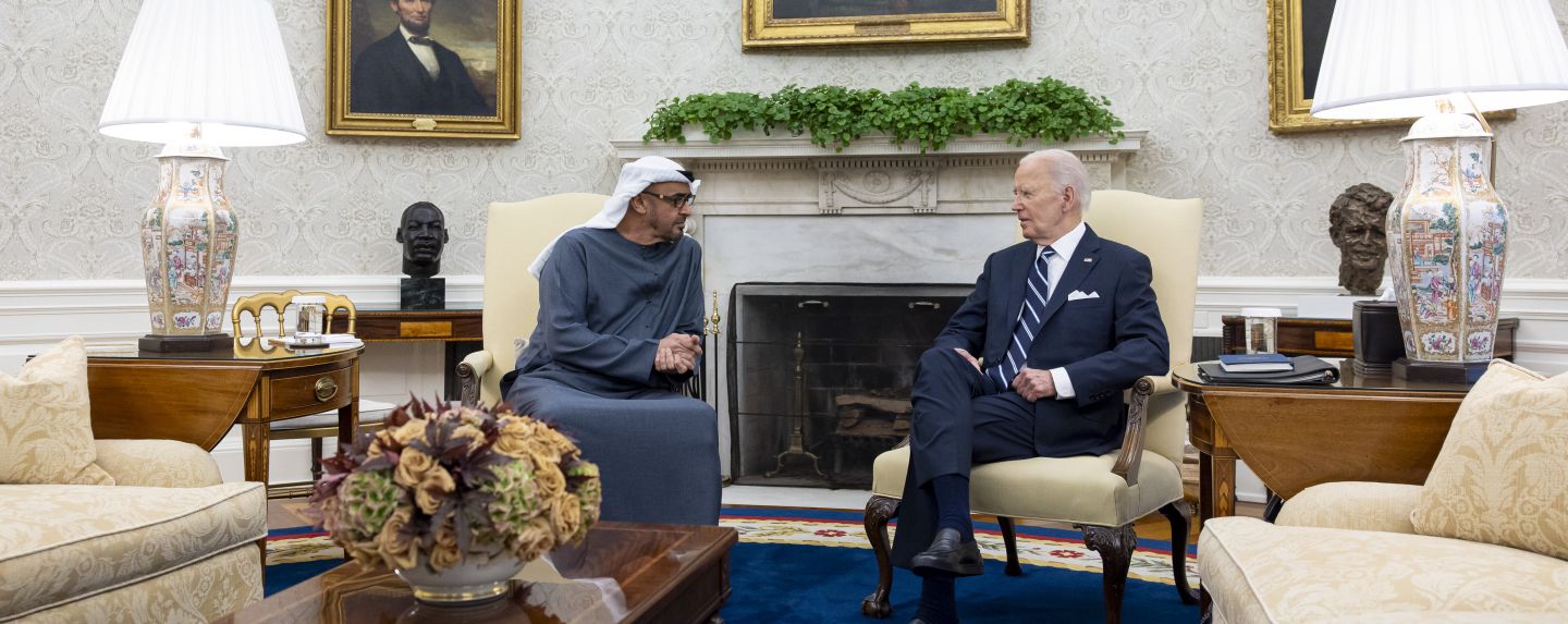 HH Sheikh Mohamed Bin Zayed Al Nahyan with US President Joe Biden