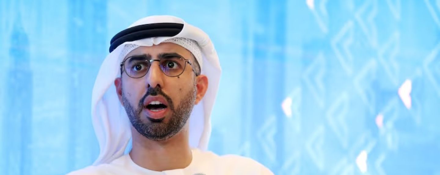 Omar Al Olama, Minister of State for Artificial Intelligence, Digital Economy and Remote Work Applications, speaking