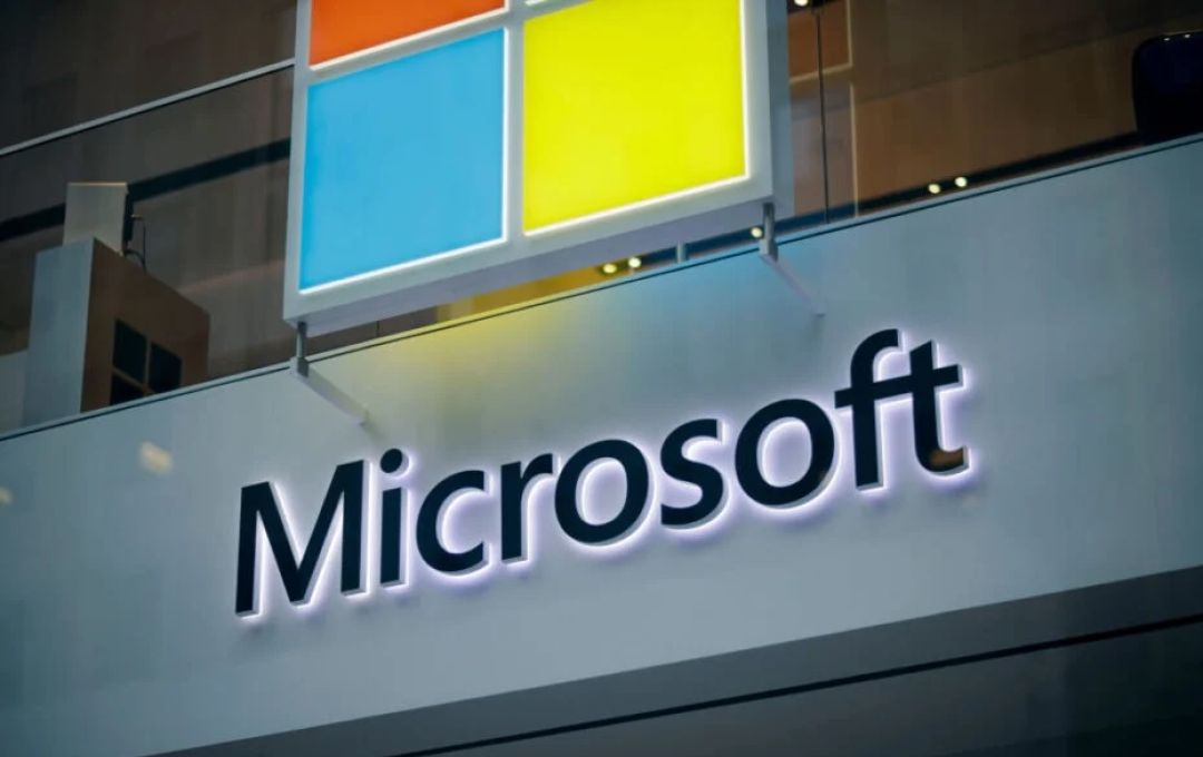 Microsoft sign and logo 